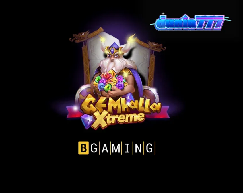 Tampilan visual slot Gemhalla Xtreme dengan tema Norse dan Thor