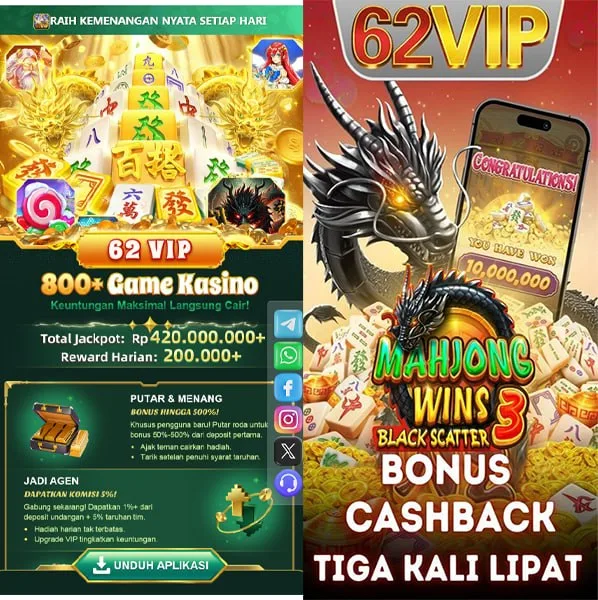 62VIP Bonus Member Baru 100%